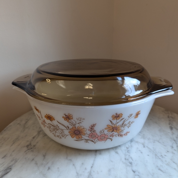 Pyrex Country Autumn Made In England Vintage Bakeware With Lid - Picture 7 of 12